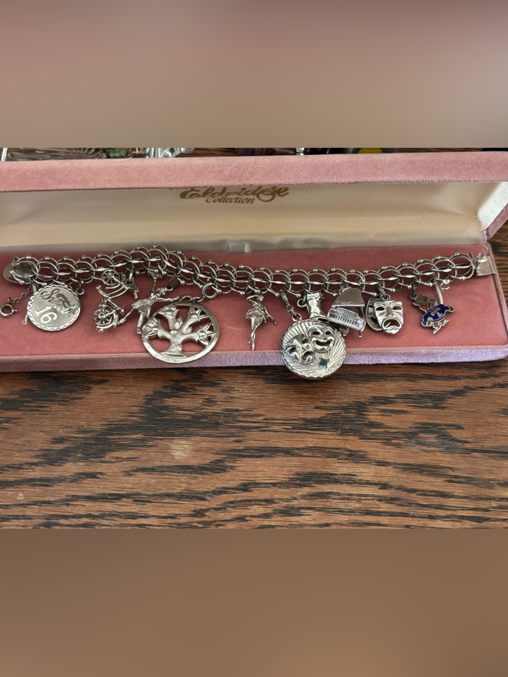 Vintage Sterling Silver Charm Bracelet